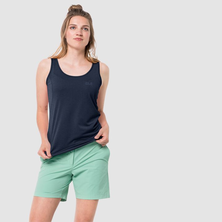 T-shirt Jack Wolfskin Crosstrail Mujer Azul Marino Mexico-8753964